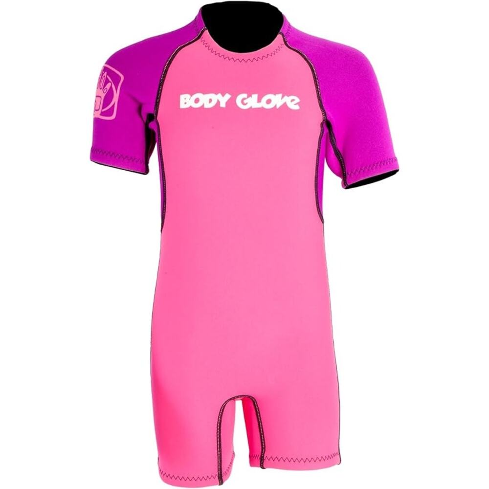 Body Glove Shorty Wetsuit Girls C3 Pink Purple Surfing Swim Beach Coastal Beachy